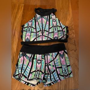 California Kisses child medium 2 piece dance outfit